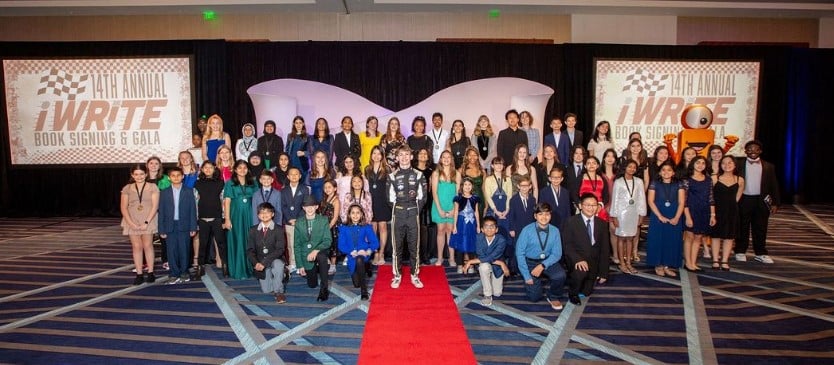 iWRITE group photo with students and team